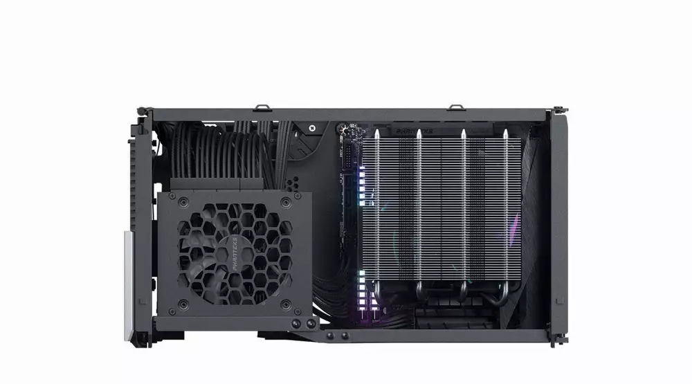 Кутия Phanteks Evolv Shift XT TG ARGB ITX-Tower Galaxy Silver