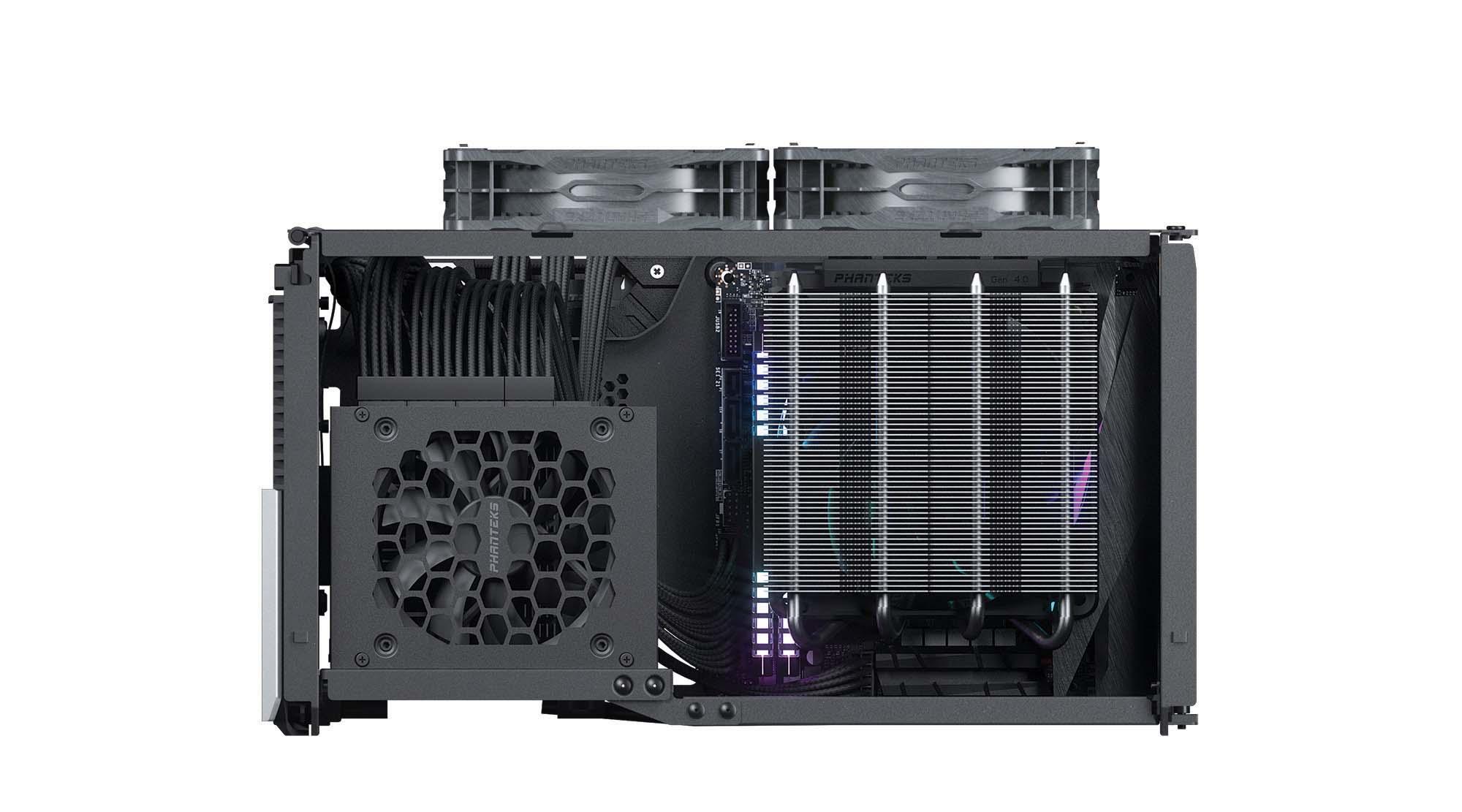 Кутия Phanteks Evolv Shift XT TG ARGB ITX-Tower Galaxy Silver