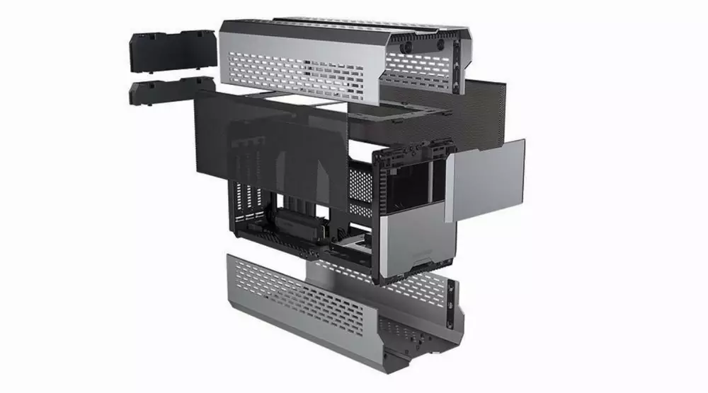 Кутия Phanteks Evolv Shift XT TG ARGB ITX-Tower Galaxy Silver