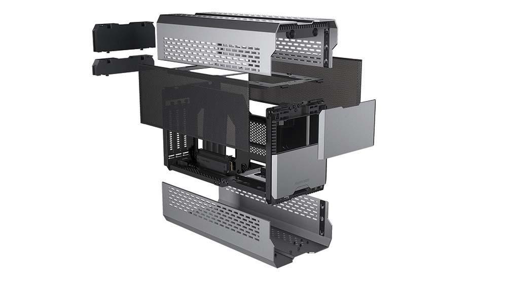 Кутия Phanteks Evolv Shift XT TG ARGB ITX-Tower Galaxy Silver