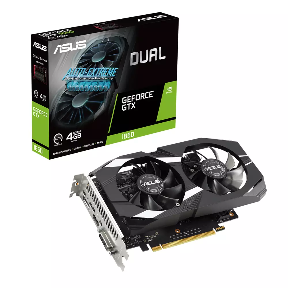 Видео карта ASUS Dual GeForce GTX 1650 V2 OC 4GB GDDR6 - 90YV0GX8-M0NA00