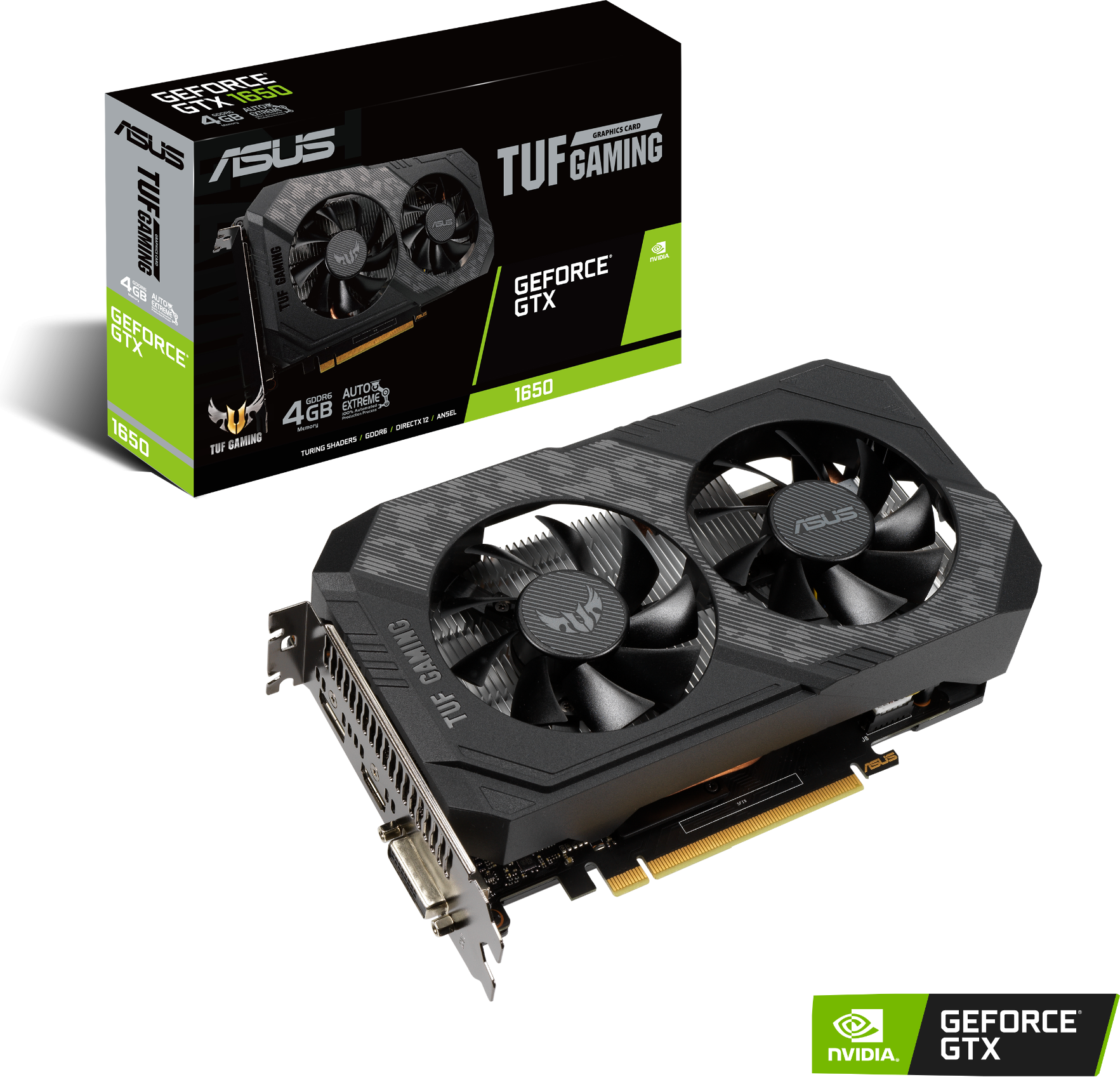 Видео карта ASUS TUF Gaming GeForce GTX 1650 V2 OC 4GB GDDR6