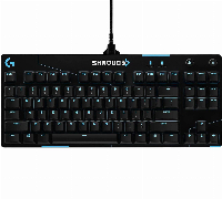 Геймърска механична клавиатура Logitech G Pro X Shroud Edition GX Red Switches - 920-009849