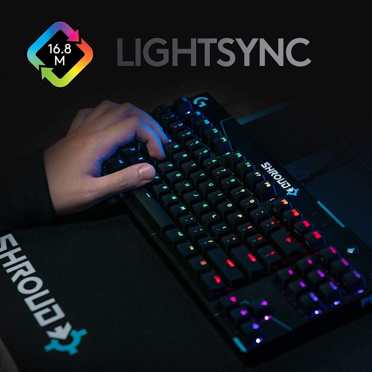 Геймърска механична клавиатура Logitech G Pro X Shroud Edition GX Red Switches - 920-009849