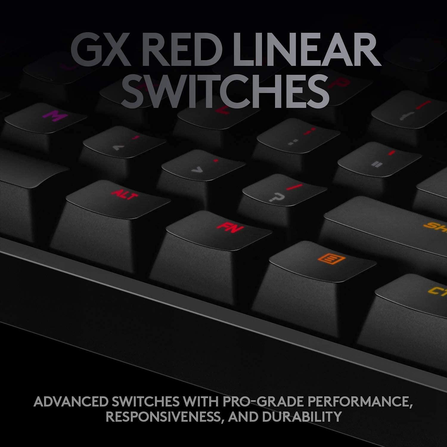 Геймърска механична клавиатура Logitech G Pro X Shroud Edition GX Red Switches - 920-009849