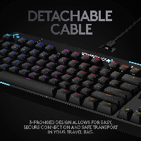 Геймърска механична клавиатура Logitech G Pro X Shroud Edition GX Red Switches - 920-009849