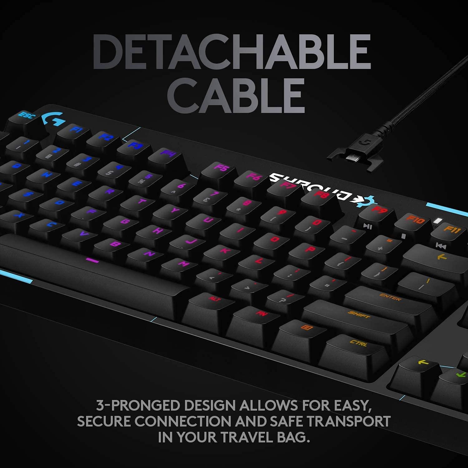 Геймърска механична клавиатура Logitech G Pro X Shroud Edition GX Red Switches - 920-009849