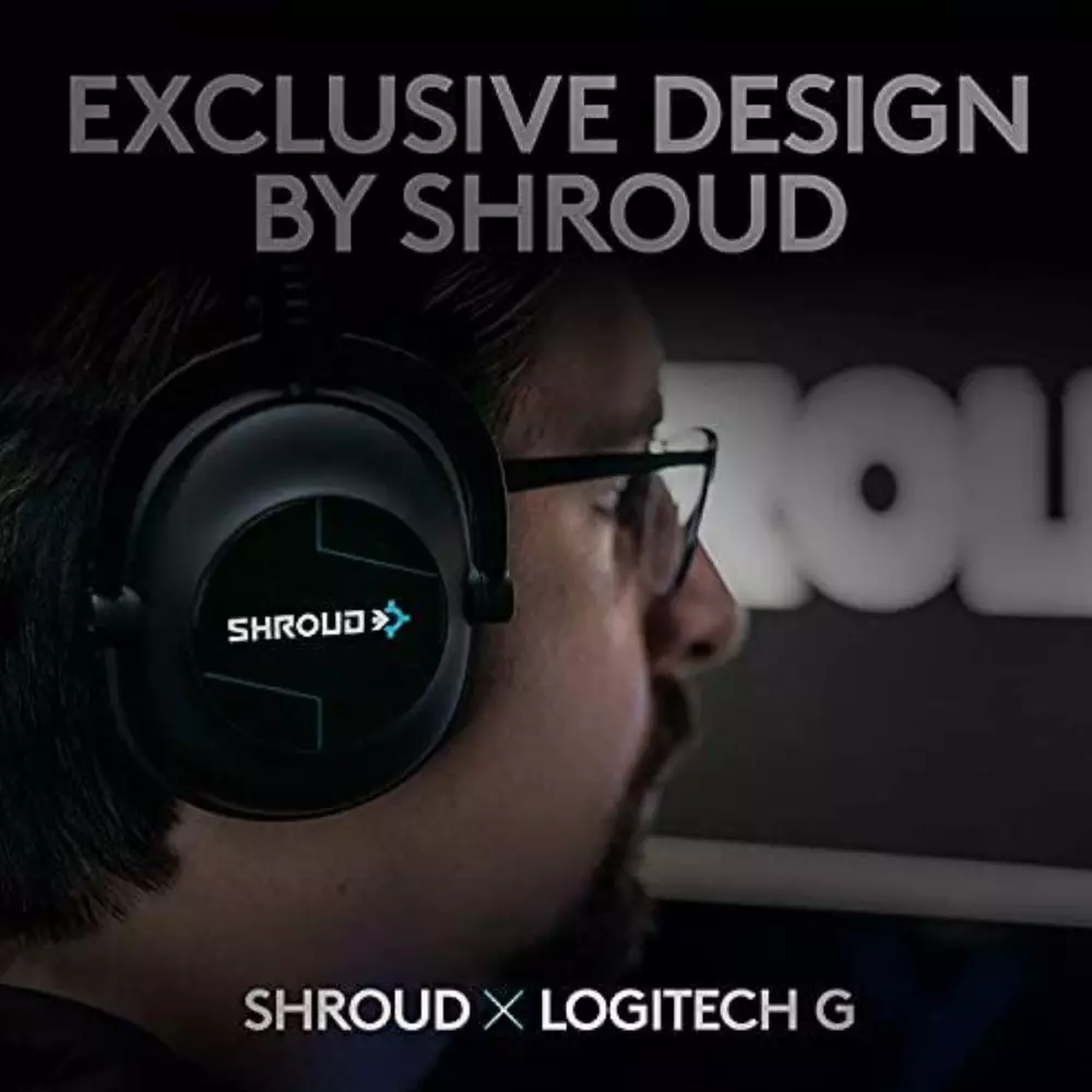 Геймърски слушалки Logitech PRO X Shroud Edition - 981-000957