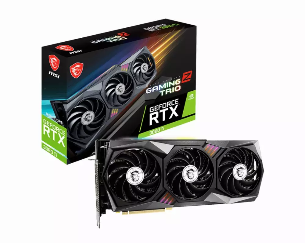 Видео карта MSI GeForce RTX 3060 Ti GAMING Z TRIO 8GB GDDR6X