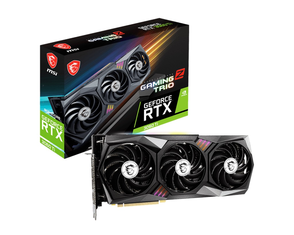 Видео карта MSI GeForce RTX 3060 Ti GAMING Z TRIO 8GB GDDR6X