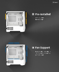 Кутия Zalman Z1 Iceberg White Gaming Case mATX 