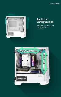 Кутия Zalman Z1 Iceberg White Gaming Case mATX 