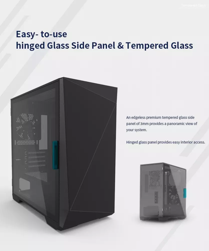 Кутия Zalman Z1 Iceberg Black Gaming Case mATX
