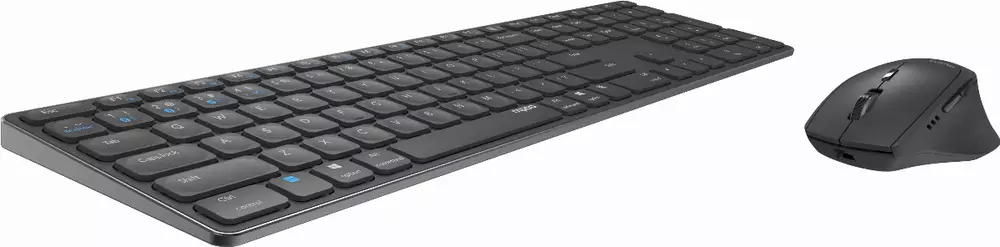 Комплект клавиатура и мишка RAPOO 9800M, Multi mode, Bluetooth, 2.4Ghz, Безжичен, Черен