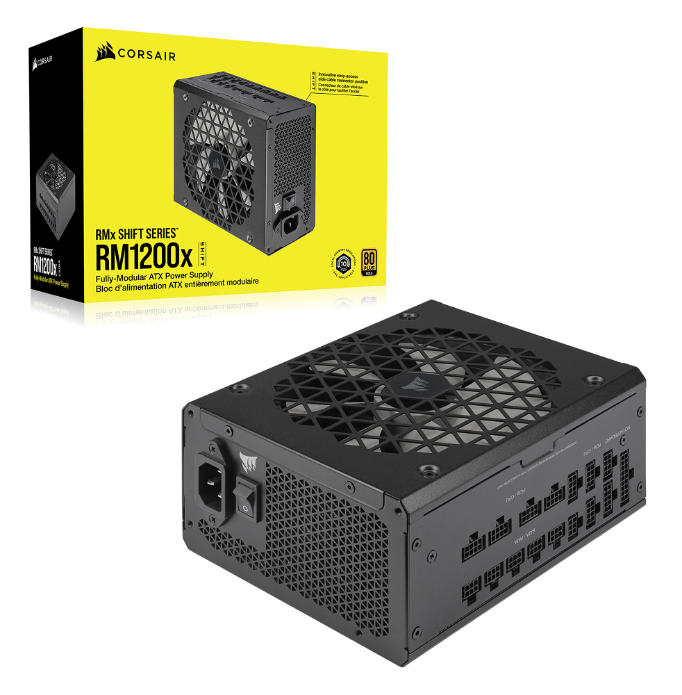 Захранване Corsair RM1200x SHIFT (1200W) 80 Plus Gold PSU PCIe5  - CP-9020254-EU