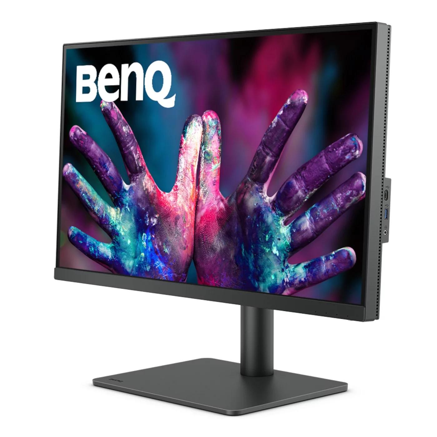 Монитор BenQ PD2705U 27", IPS, 4K UHD 3840x2160, HDR, 99% sRGB, USB-C, HDMI, DisplayPort, Черен