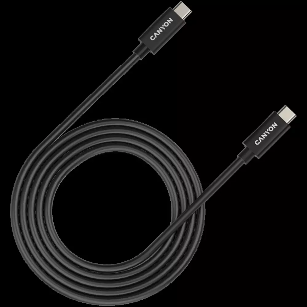 Кабел CANYON UC-42, CNS-USBC42B USB4 TYPE-C to TYPE-C, 20G 2m 5A 