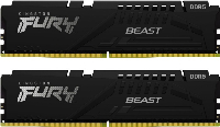Памет Kingston FURY Beast Black 16GB (2x8GB) DDR5 5600MHz CL40 - KF556C40BBK2-16