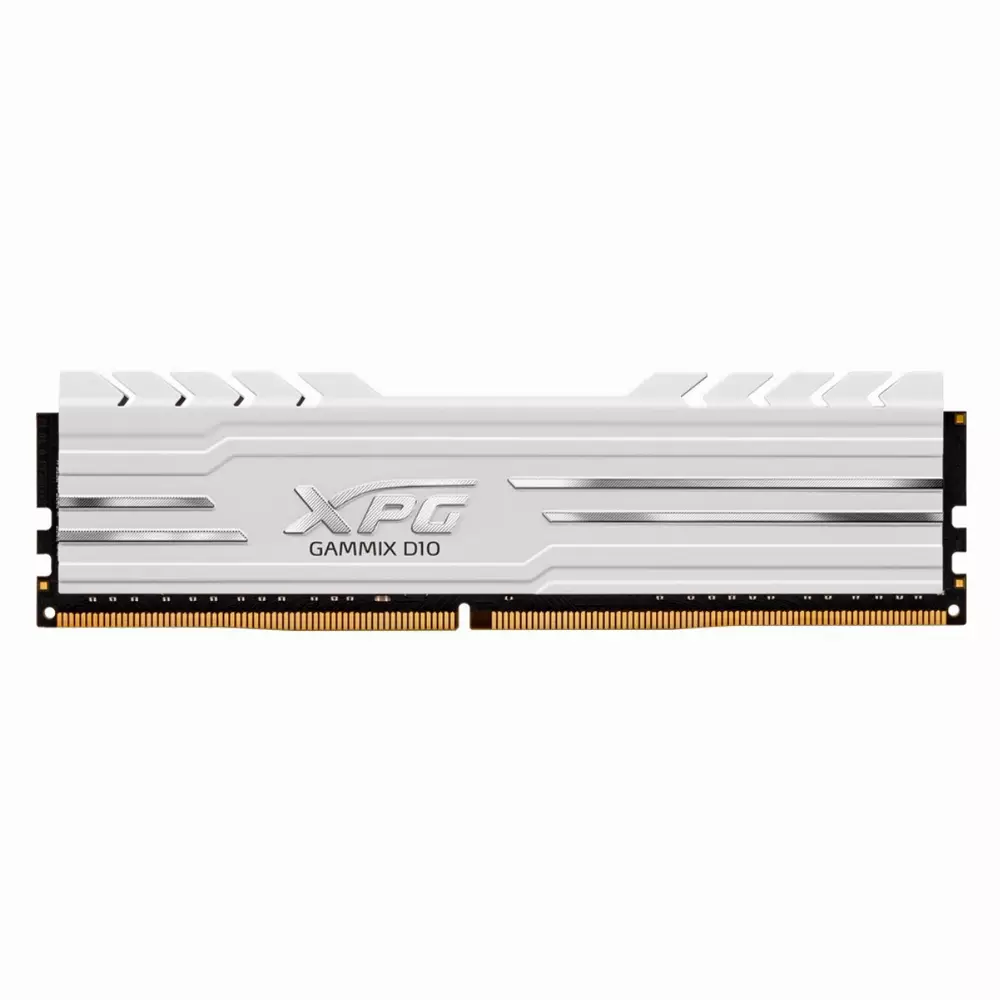 Памет Adata XPG GAMMIX D10 8GB DDR4 3200MHz White CL16 - AX4U32008G16A-SW10