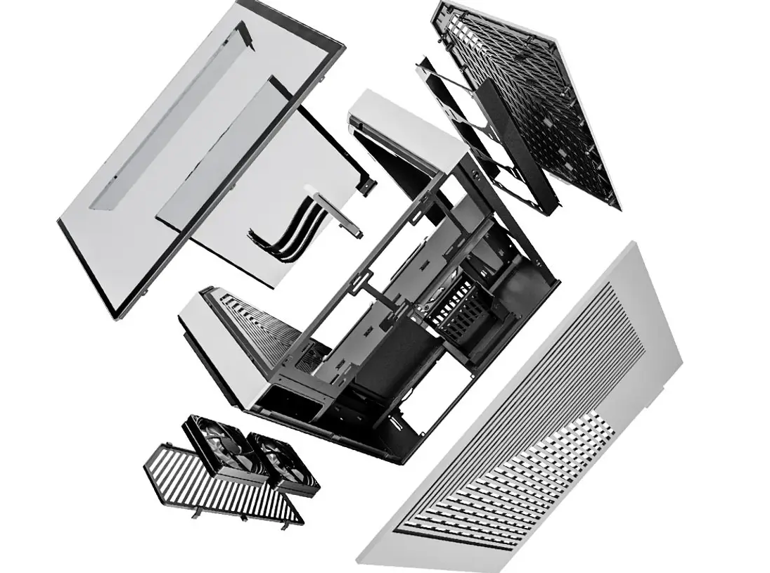 Boîtier HYTE Y60 Verre Trempé, Mid-Tower, Blanc et Noir