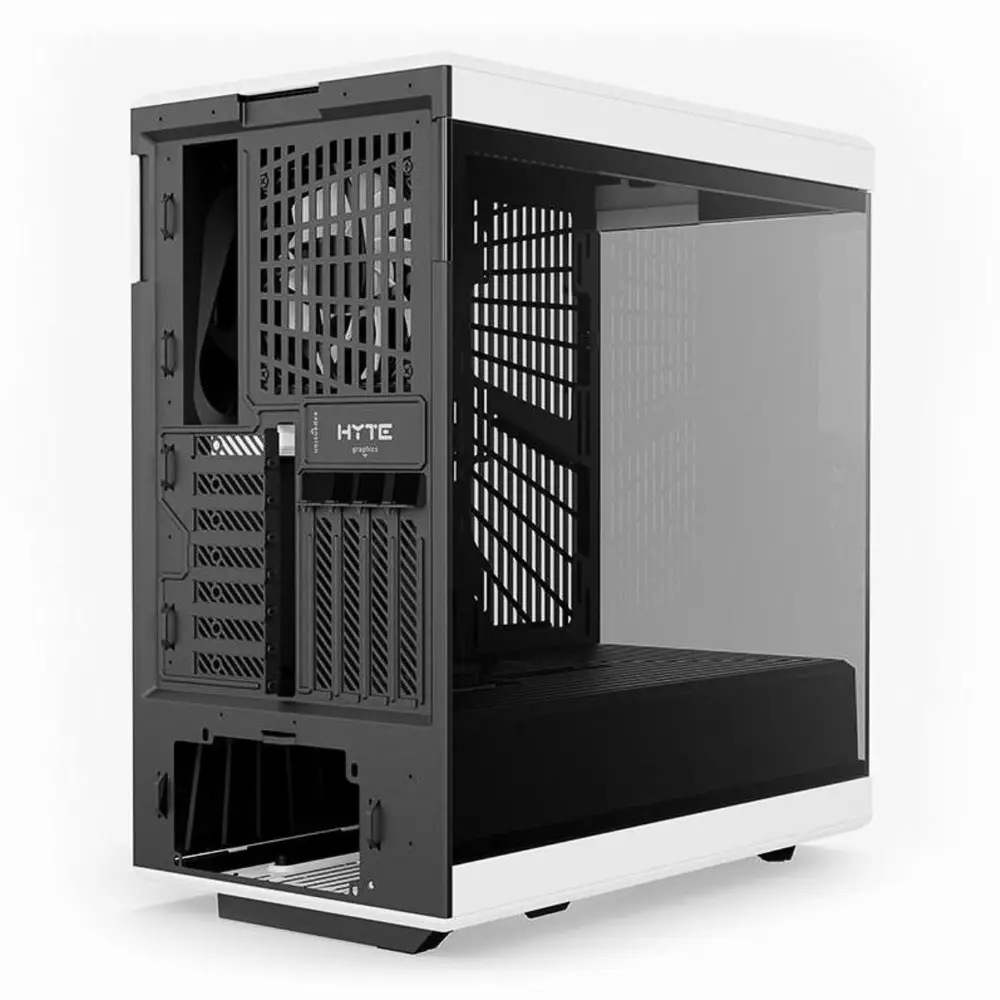 Caja HYTE Y40 Tempered Glass, Mid-Tower, Blanco y Negro