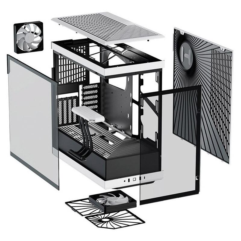 Caja HYTE Y40 Tempered Glass, Mid-Tower, Blanco y Negro