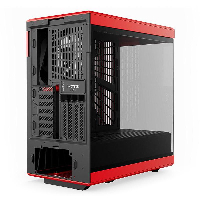 Кутия HYTE Y40 Tempered Glass, Mid-Tower, Червено и Черно
