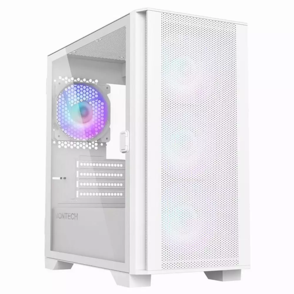 Кутия Montech AIR 100 ARGB, TG, Micro-ATX Бяла