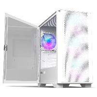 Кутия Montech AIR 100 ARGB, TG, Micro-ATX Бяла