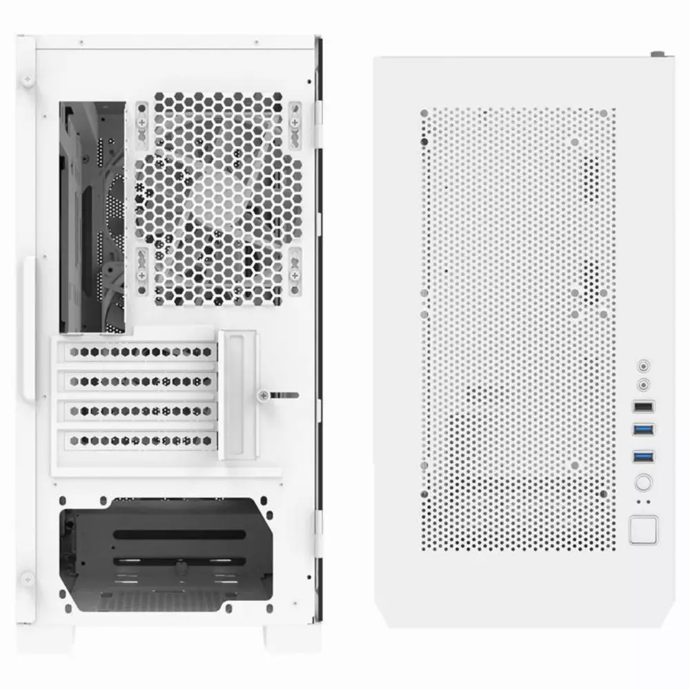 Кутия Montech AIR 100 ARGB, TG, Micro-ATX Бяла