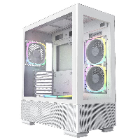 Кутия Montech SKY TWO ARGB, TG, Mid-Tower Бяла