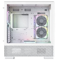 Кутия Montech SKY TWO ARGB, TG, Mid-Tower Бяла