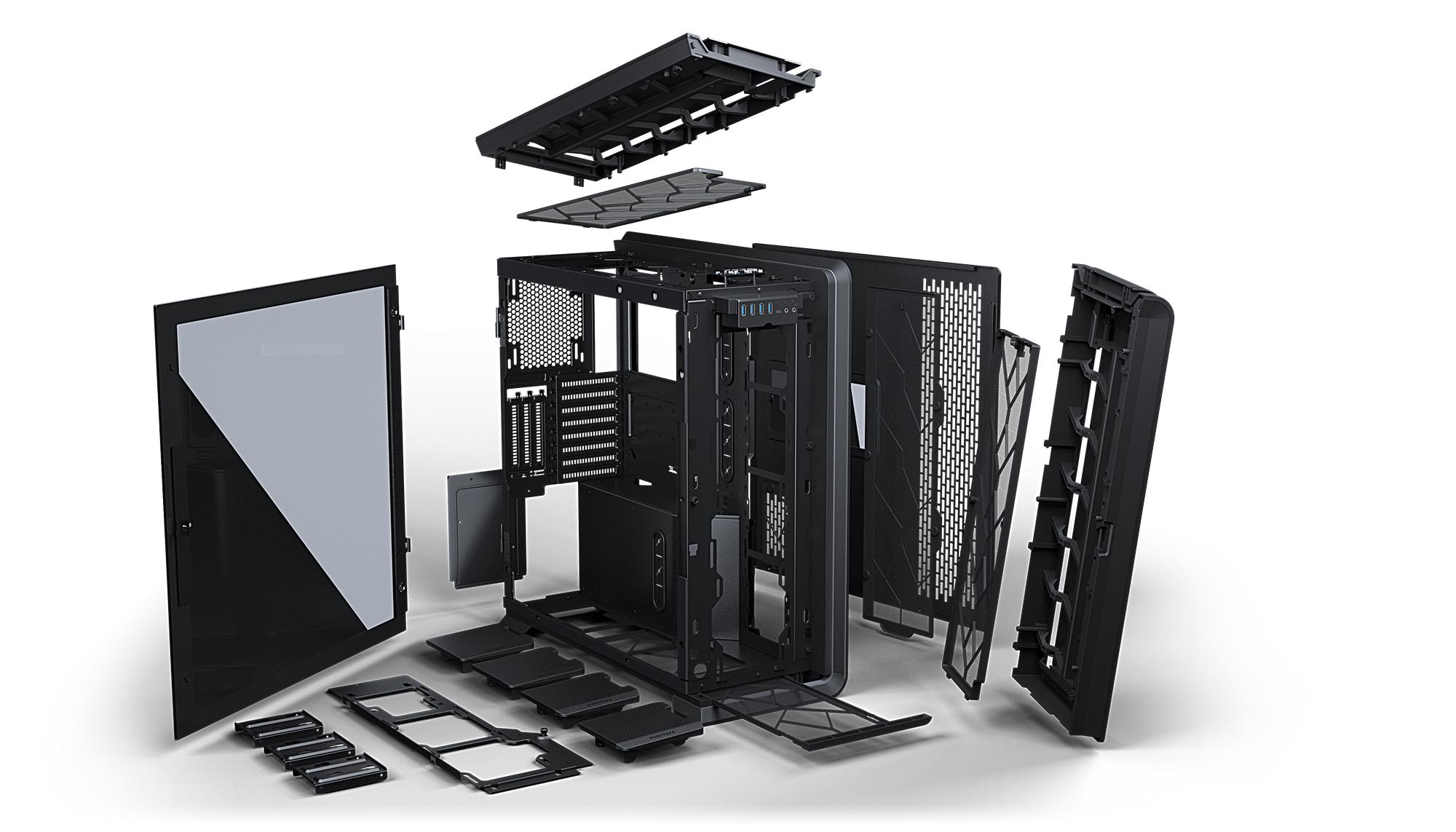 Кутия Phanteks Enthoo 719 TG DRGB Full-Tower, Антрацит