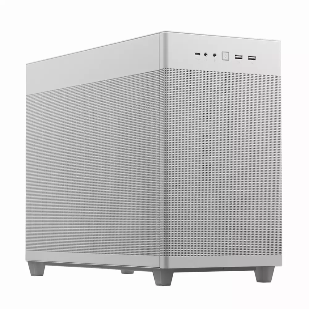 Кутия ASUS PRIME AP201 Mesh, MicroATX, Бяло