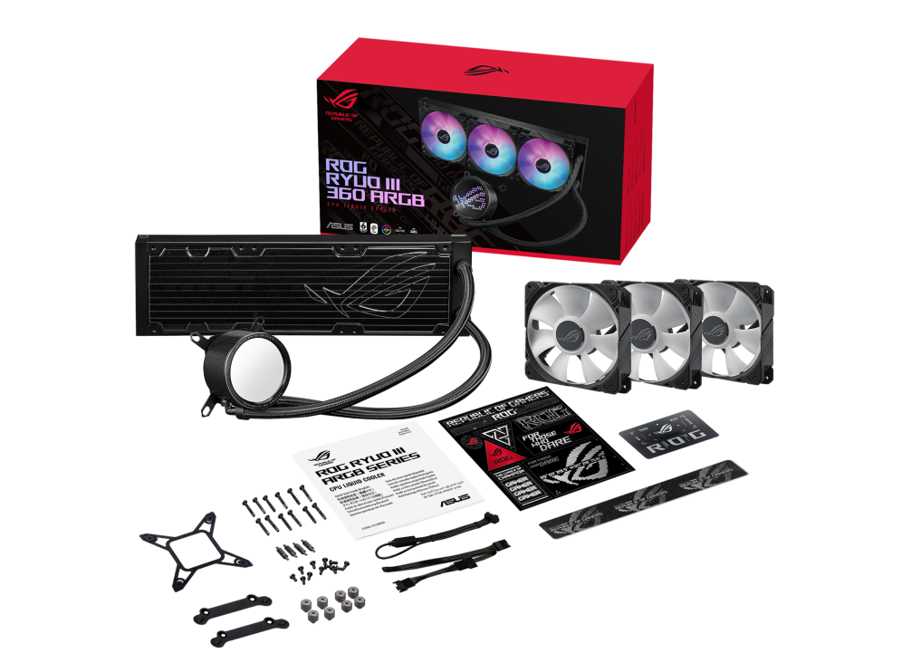 Воден охладител за процесор ASUS ROG RUYO III 360 ARGB, Mini LED Display