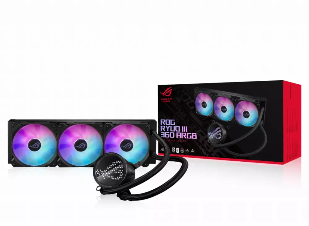 Воден охладител за процесор ASUS ROG RUYO III 360 ARGB, Mini LED Display