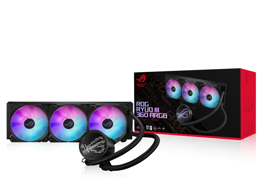 Воден охладител за процесор ASUS ROG RUYO III 360 ARGB, Mini LED Display