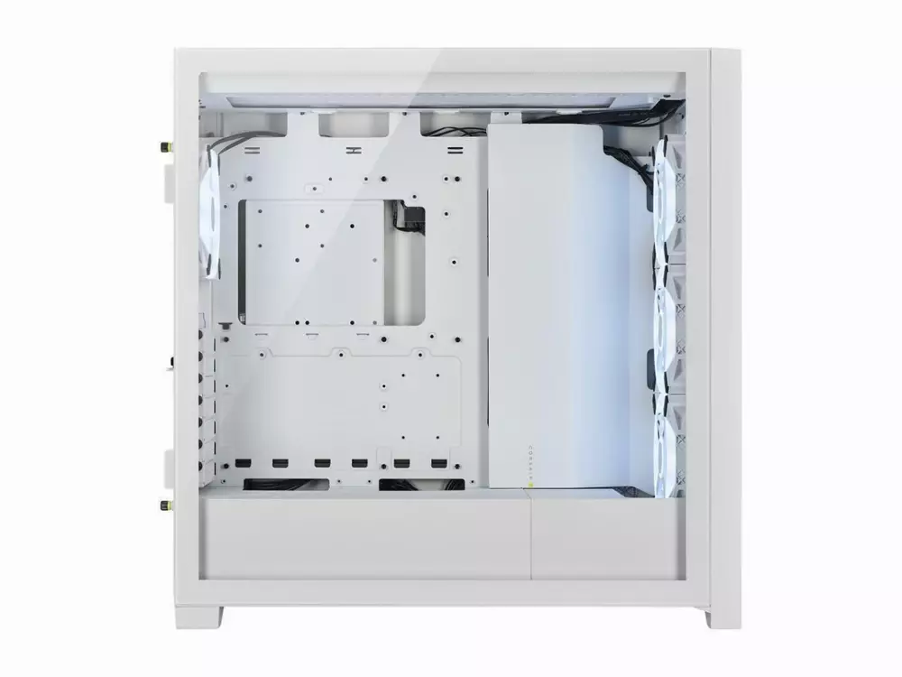 Кутия Corsair iCUE 5000X RGB QL Edition Mid Tower Tempered Glass White - CC-9011233-WW