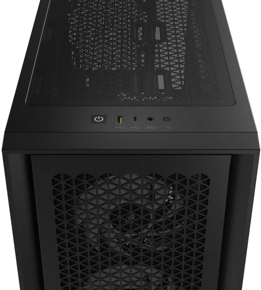 Кутия Corsair iCUE 4000D RGB Airflow Mid Tower Tempered Glass Black - CC-9011240-WW