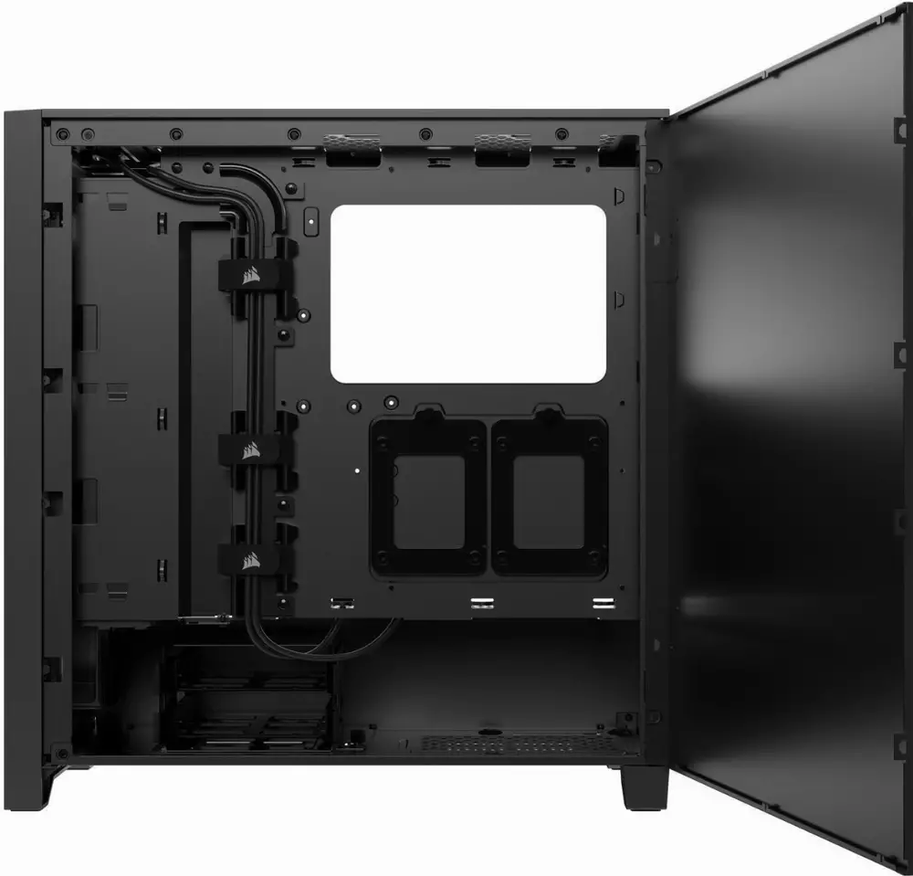 Кутия Corsair iCUE 4000D RGB Airflow Mid Tower Tempered Glass Black - CC-9011240-WW