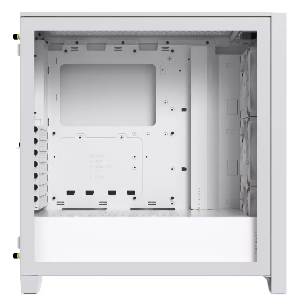 Кутия Corsair iCUE 4000D RGB Airflow Mid Tower Tempered Glass White - CC-9011241-WW