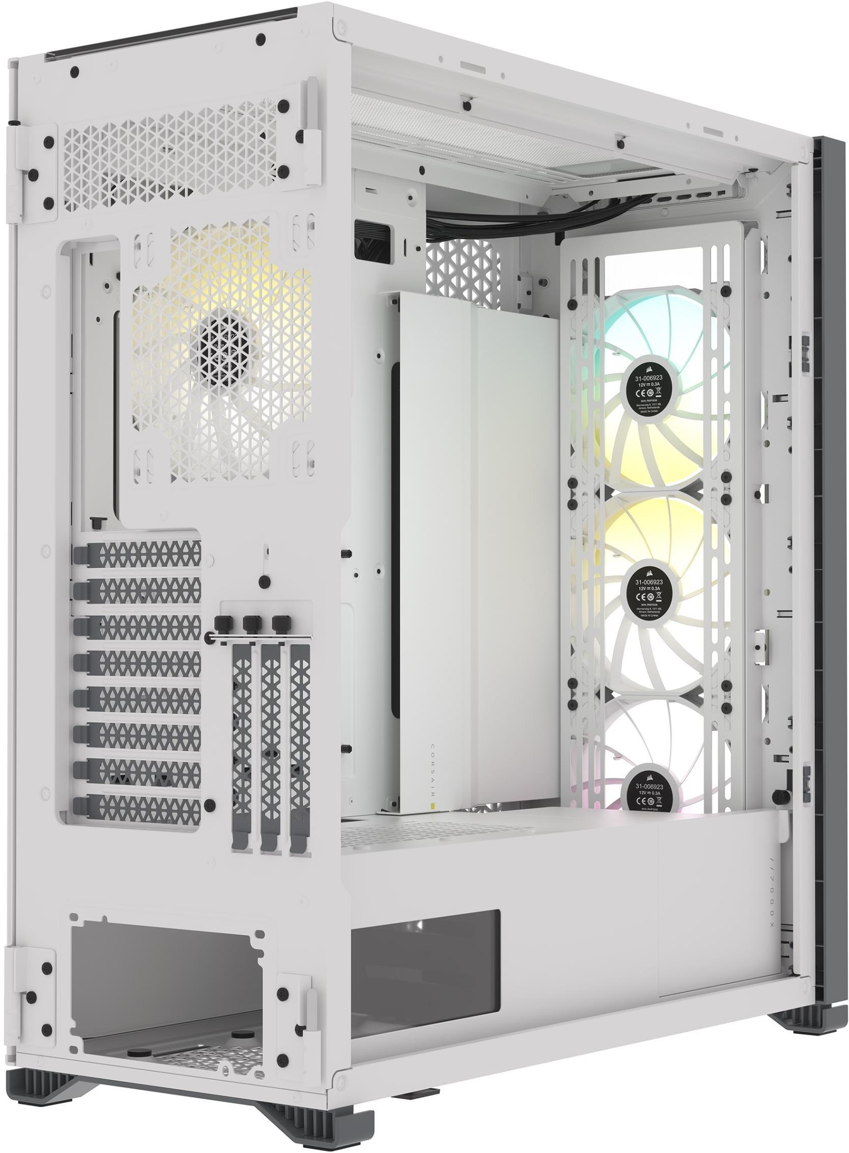 Кутия Corsair iCUE 7000X RGB Full Tower Tempered Glass White - CC-9011227-WW