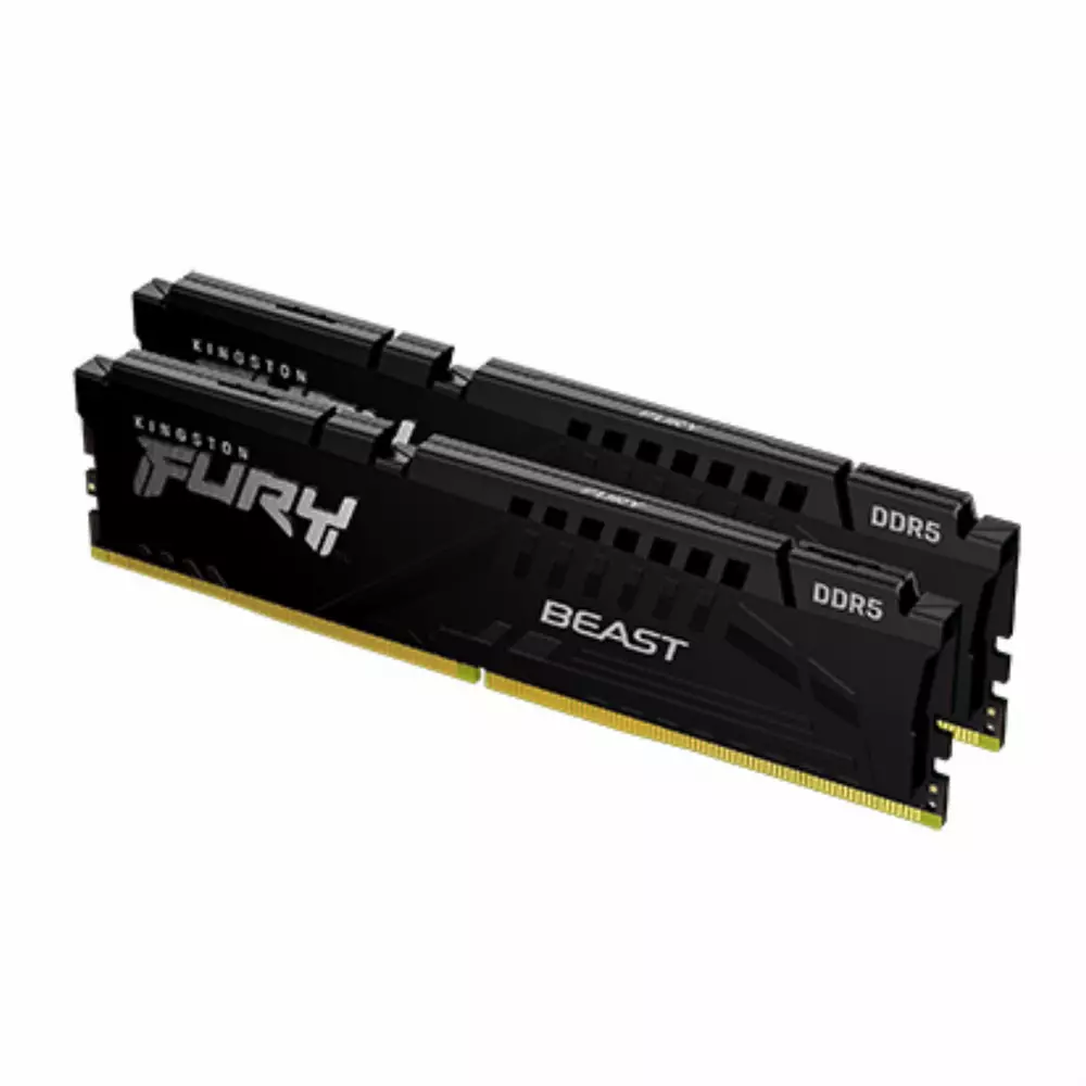 Памет Kingston Fury Beast Black 16GB (2x8GB) DDR5 5200MHz EXPO CL36 - KF552C36BBEK2-16