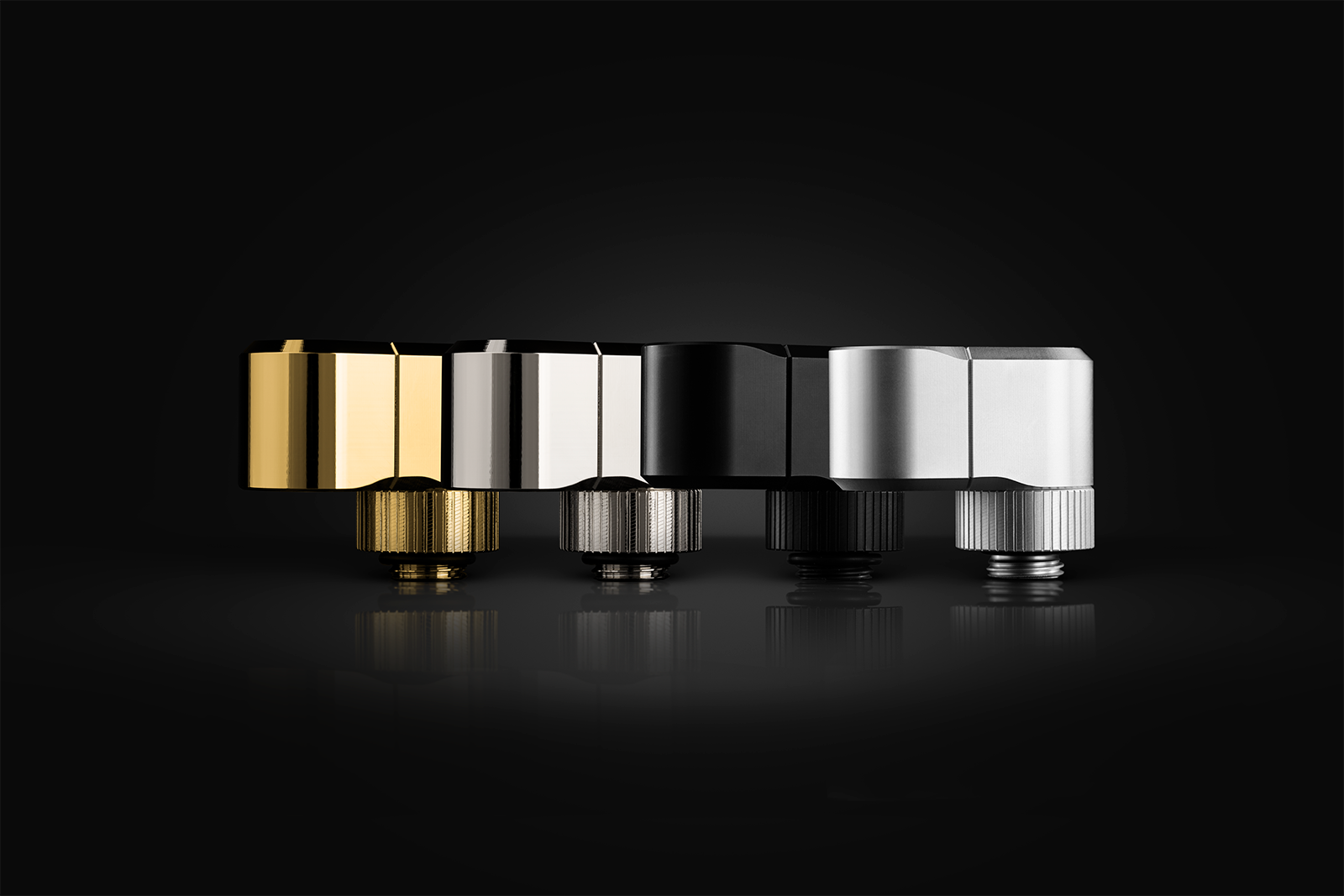 Фитинг EK-Quantum Torque Double Rotary Offset 21 - Satin Titanium