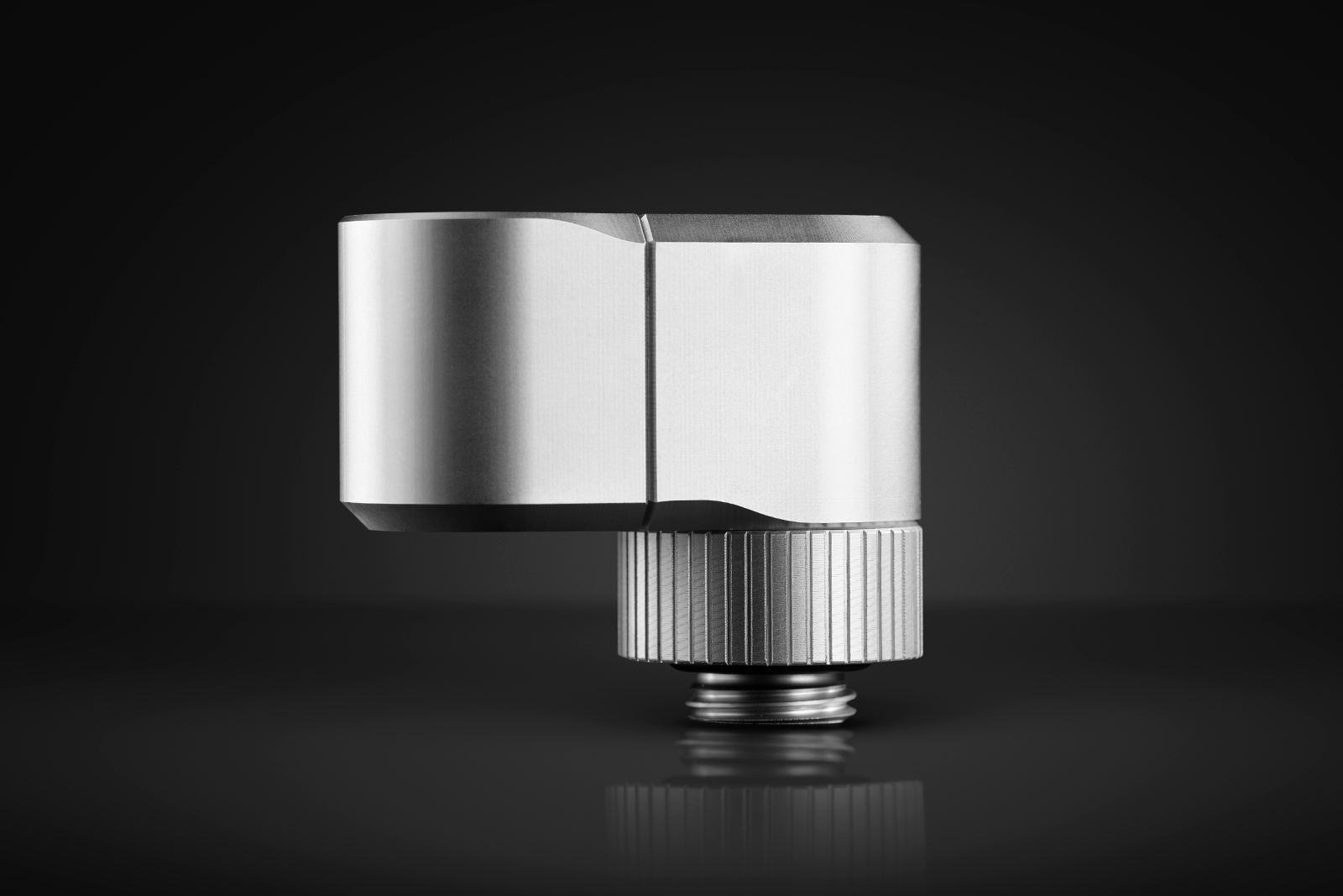 Фитинг EK-Quantum Torque Double Rotary Offset 21 - Satin Titanium