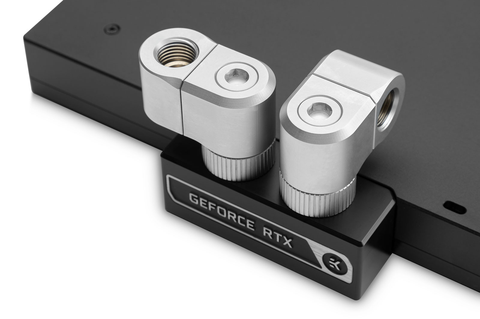 Фитинг EK-Quantum Torque Double Rotary Offset 21 - Satin Titanium
