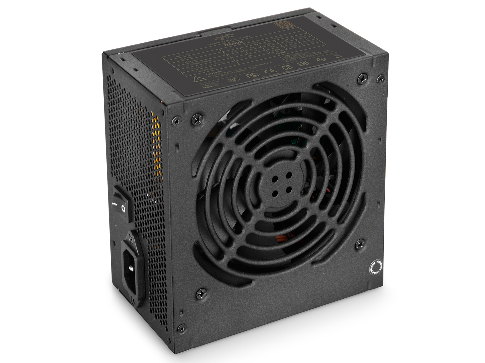 Захранване DeepCool DA600 (600W) 80 Plus Bronze PSU - DP-BZ-DA600N  