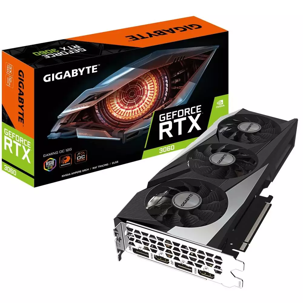 Видео карта GIGABYTE GeForce RTX 3060 GAMING OC 12GB GDDR6