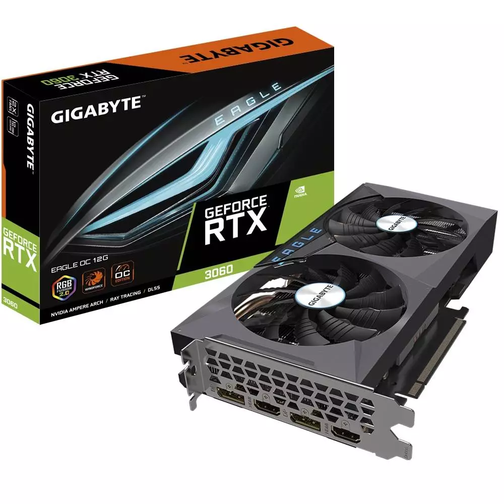 Видео карта Gigabyte GeForce RTX 3060 EAGLE OC 12GB