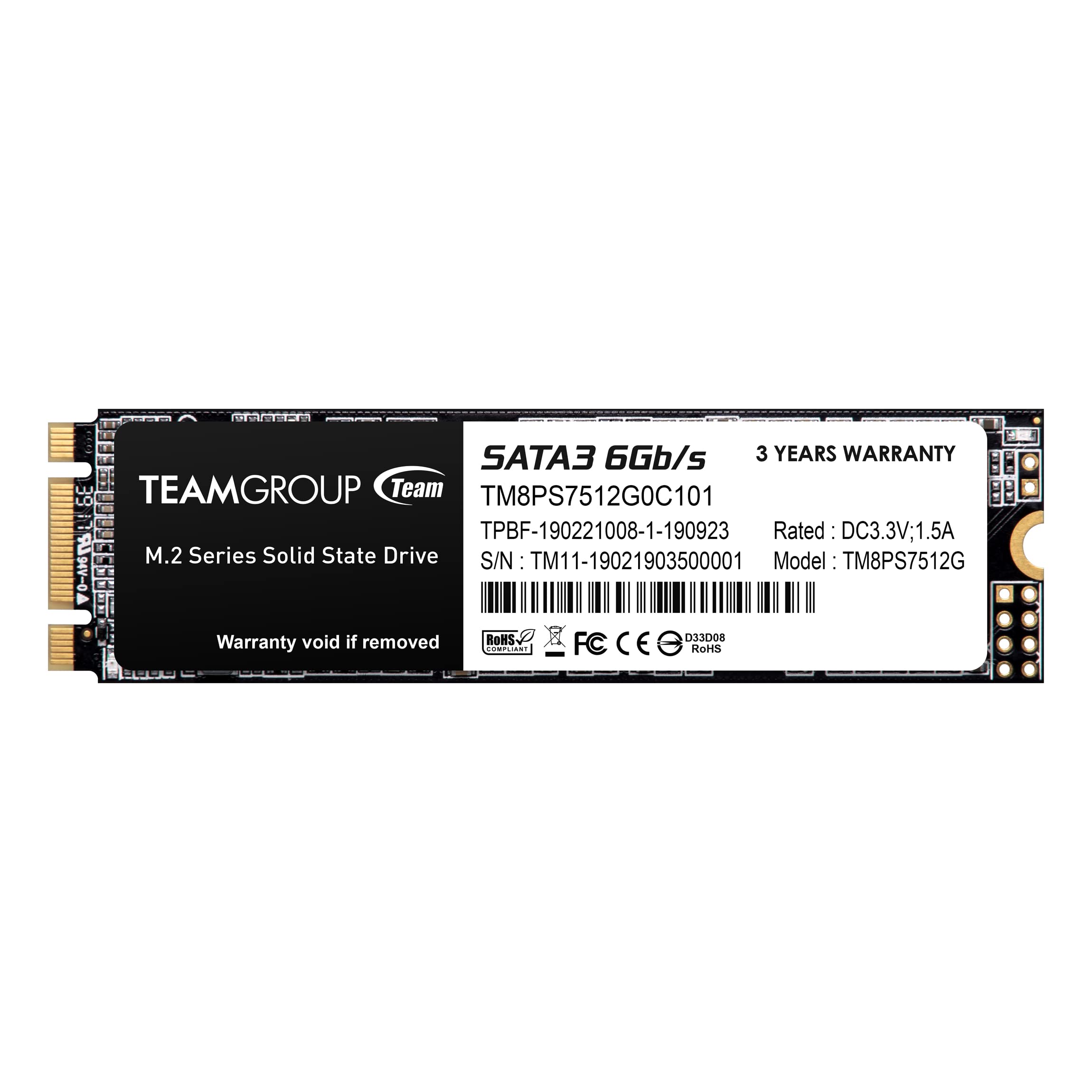 Диск SSD TeamGroup MS30 128GB M.2 SATA III 3D NAND